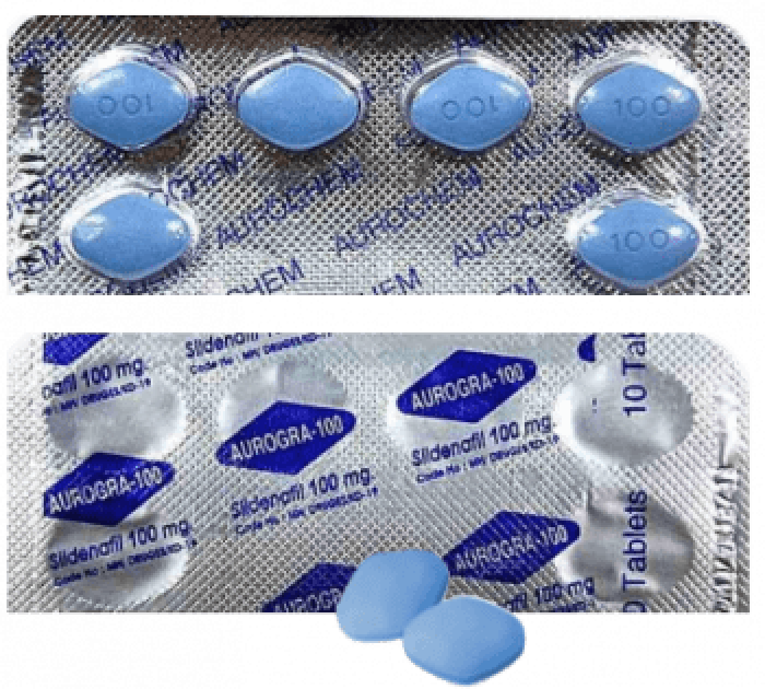 Aurogra pills 100 mg Sildenafil tablets