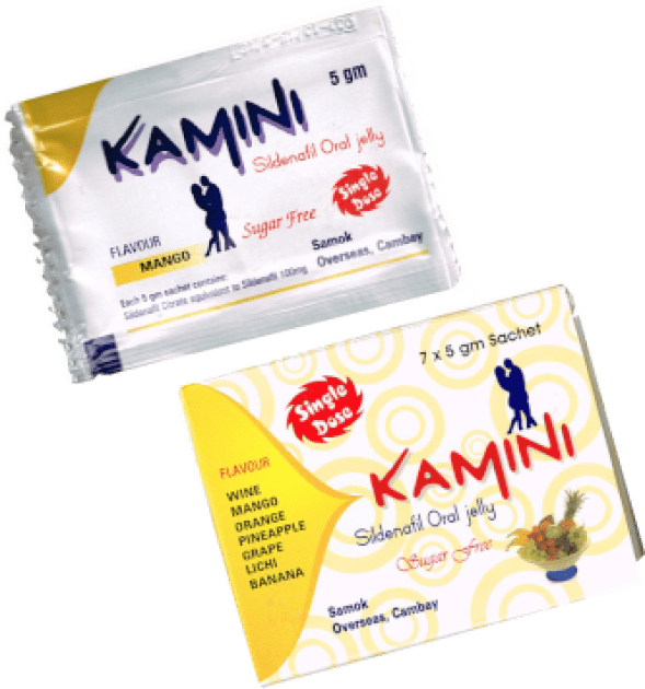 Kamini Oral Jelly 100mg Sildenafil (Sugar free)