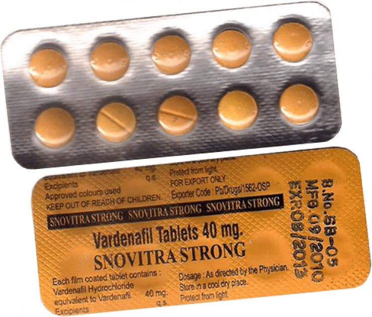 Snovitra 40 mg Vardenafil Tablets